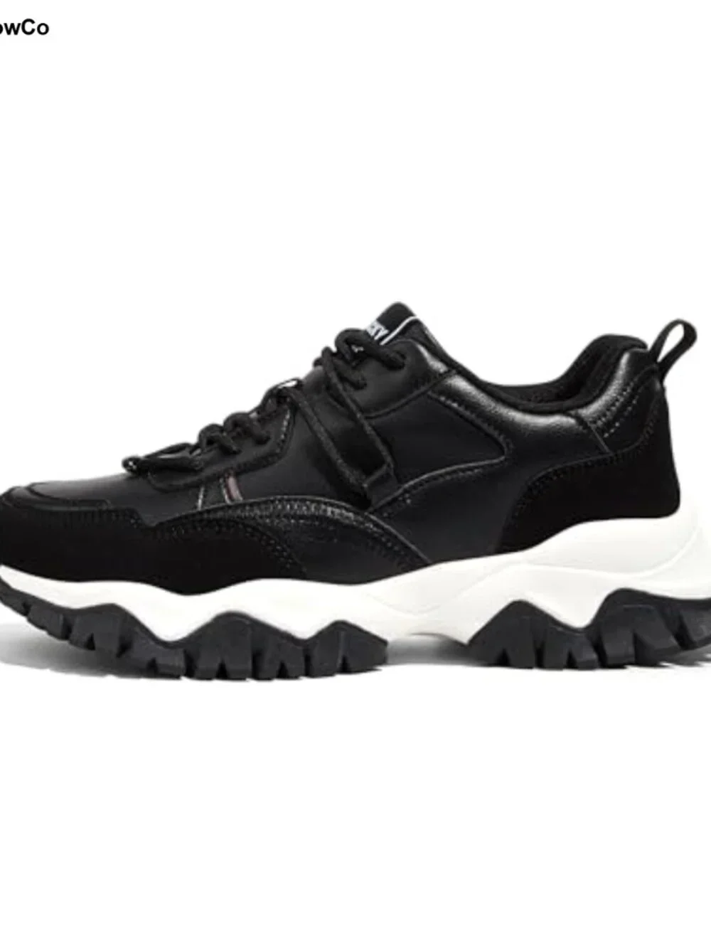Chunky Platform Retro Sneakers Women's Walking Athletic Shoes Lace-Up Fashion